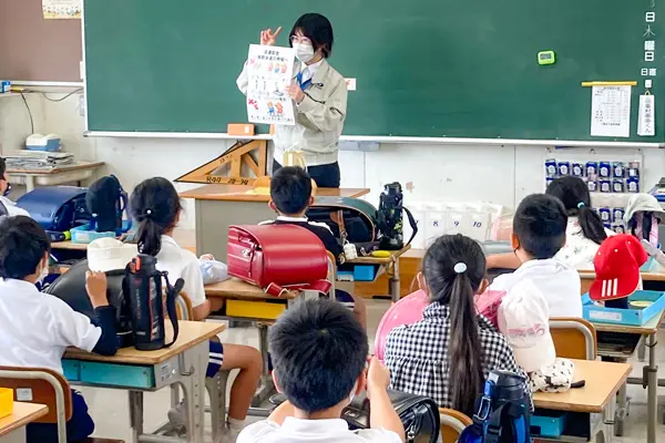 Traffic safety awareness activities in local elementary schools