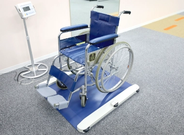 Scale for wheelchair users